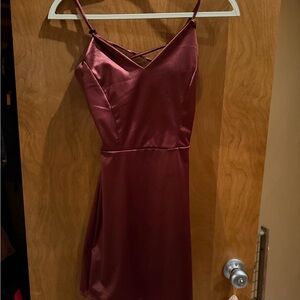 Windsor Burgundy Spaghetti Strap Dress